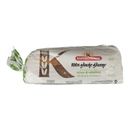 ΚΑΡΑΜΟΛΕΓΚΟΣ | KARAMOLEGKOS SLICED BREAD WHOLEWHEAT 500G
