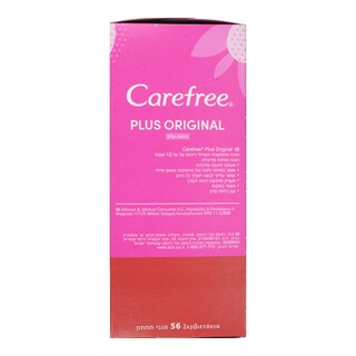 CAREFREE | Σερβιέτες Plus Original 30 + 26 Τεμάχια Δώρο