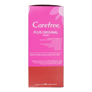 CAREFREE | Σερβιέτες Plus Original 30 + 26 Τεμάχια Δώρο