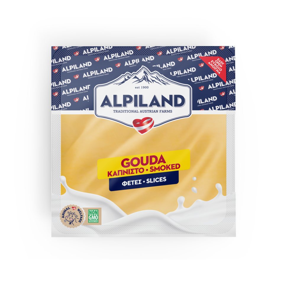 ALPILAND Τυρί Gouda Καπνιστό Φέτες 200g