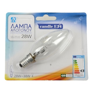 ΑΒ | ΛΑΜΠΑ ΑΛΟΓΟΝΟΥ ΚΕΡΙ 28W E14 1 ΤΕΜ
