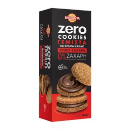 Μπισκότα Γεμιστά Zero Cookies Κακάο 180g