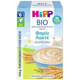 HIPP | Βρεφική Κρέμα Bio Φαρίν Λακτέ 450g