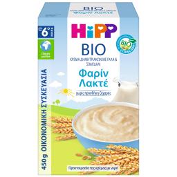 HIPP | Βρεφική Κρέμα Bio Φαρίν Λακτέ 450g