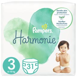 PAMPERS | Πάνες Μωρού Harmonie Νο3 31 Τεμάχια