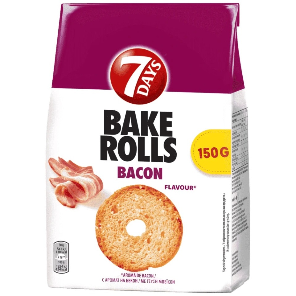 Σνακ Bake Rolls Bacon 150g