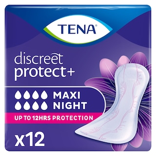 TENA | Σερβιέτες Discreet Maxi Night 12 Τεμάχια