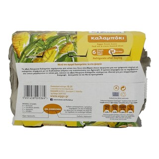 ΒΛΑΧΑΚΗΣ | ΑΥΓΑ ΑΧΥΡΩΝΑ ΚΑΛΑΜΠΟΚΙ MEDIUM 53/63 GR 6 ΤΕΜ