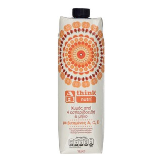 ΑΒ THINK NUTRI | ΦΥΣΙΚΟΣ ΧΥΜΟΣ 4 ΕΣΠΕΡΙΔΟΕΙΔΗ, ΜΗΛΟ ΚΑΙ ΒΙΤΑΜΙΝΕΣ 1 LT