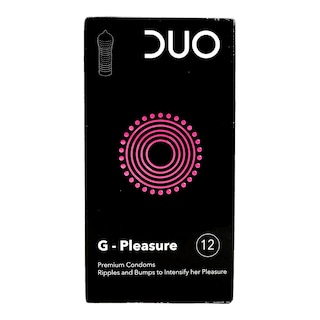 DUO | CONDOMS G PLEASURE 12 PIECE