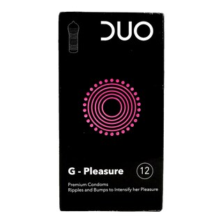 DUO | CONDOMS G PLEASURE 12 PIECE