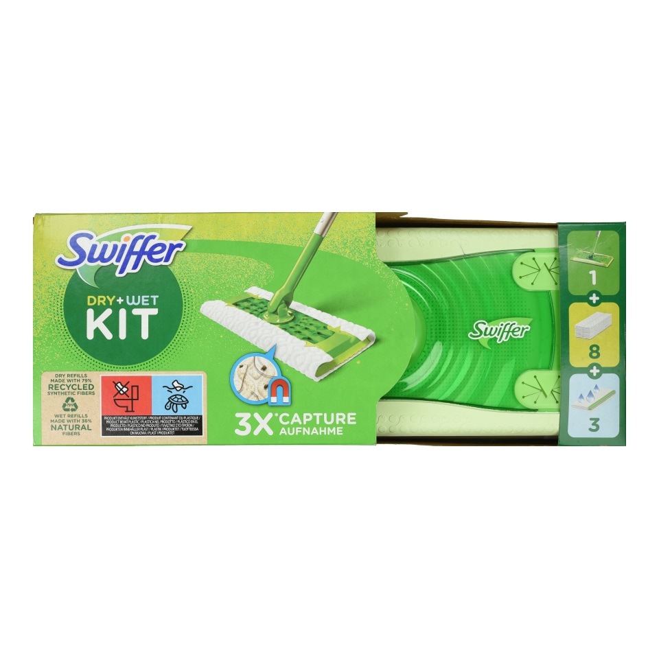 SWIFFER Σκούπα 8 Ανταλλακτικά Πανάκια 1 Τεμάχιο