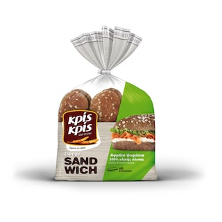 ΚΡΙΣ ΚΡΙΣ | Ψωμί Sandwich Αφράτο Ολικής Αλεσης 480g