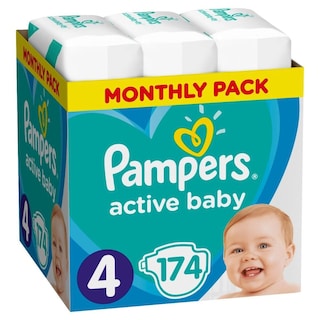 PAMPERS | PAMPERS ACTIVE BABY NO 4  174T MP