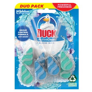 DUCK | Block Λεκάνης WC Active Clean Marine 2x38.6g