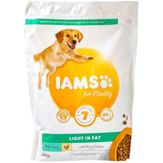 IAMS | Σκυλοτροφή με Κοτόπουλο Light  800 gr