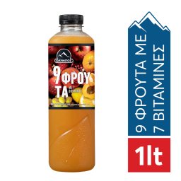 ΟΛΥΜΠΟΣ | Φυσικός Χυμός 9 Φρούτα 7 Βιταμίνες 1lt