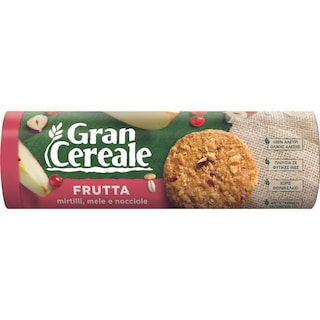 BARILLA | GRANCEREALE | Μπισκότα Δημητριακών με Φρούτα 250g