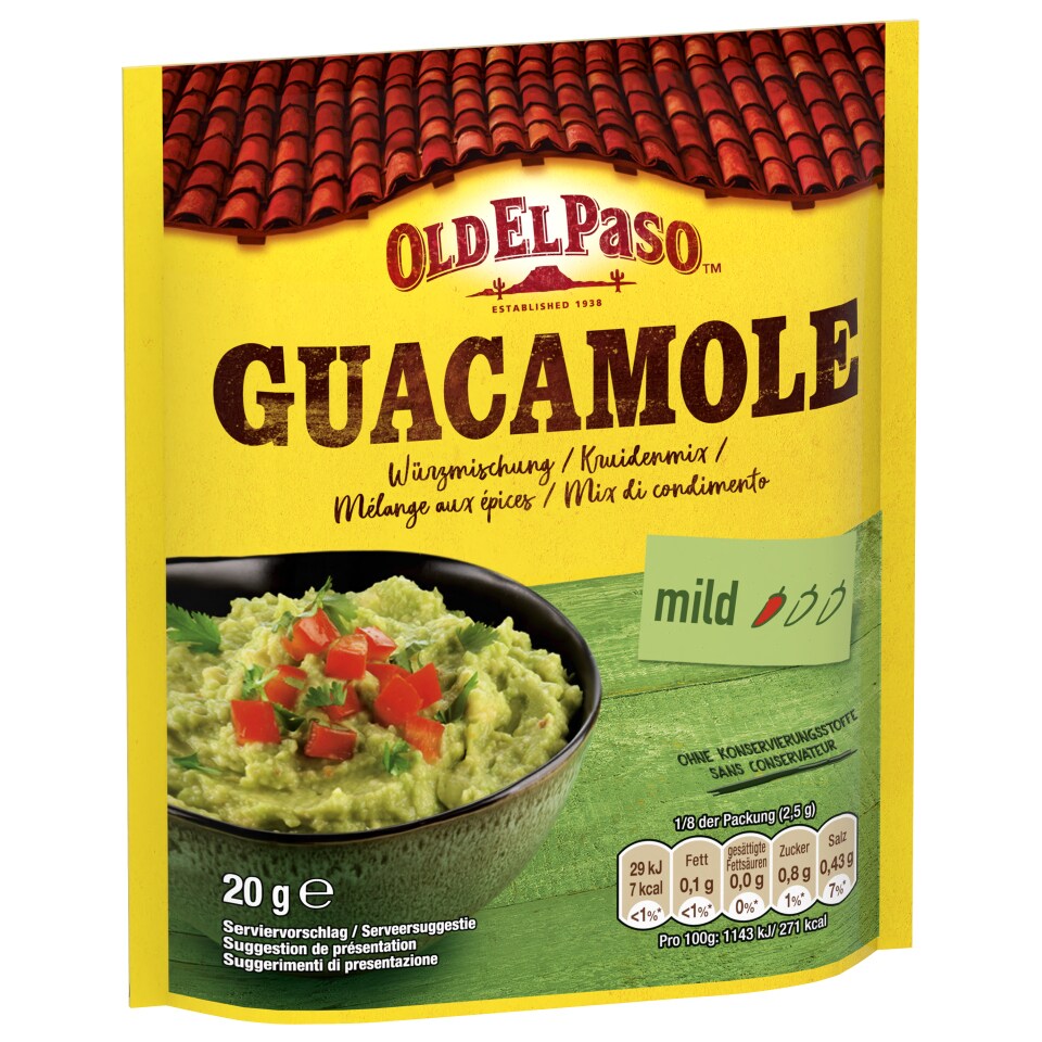 OLD EL PASO Μείγμα Καρυκευμάτων Guacamole Mix 20g