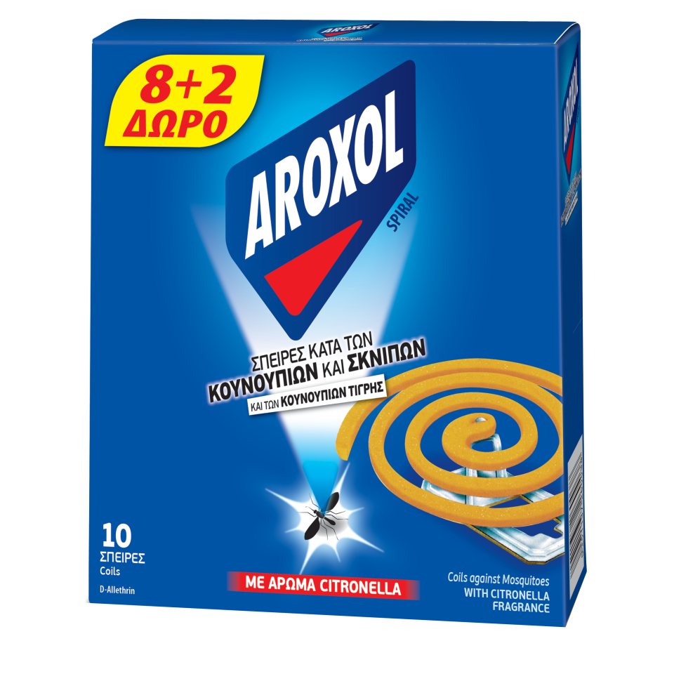 AROXOL Εντομοαπωθητικό Spiral με Citronella