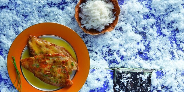 Γλώσσες με σάλτσα μανταρινιού