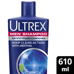 ULTREX | Σαμπουάν Deep Clean Action Menthol 610ml Έκπτωση 50%