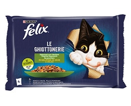 FELIX | Γατοτροφή AGAIL Ποικιλία Λαχανικών με Κρέας 4x85g