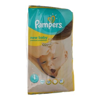 PAMPERS | NEW BABY | ΠΑΝΕΣ ΜΩΡΟΥ NEWBORN 2-5KGR NO 1 45 ΤΕΜ
