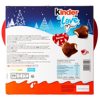 KINDER | Σοκολατάκια Γάλακτος Kinder Love Mini 107g