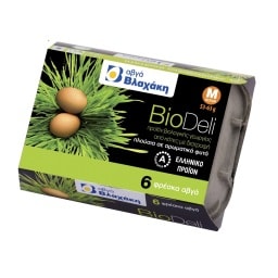 ΒΛΑΧΑΚΗΣ | Αυγά Biodeli Βιολογικά Medium 6 Τεμάχια