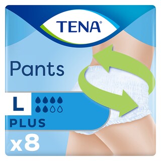 TENA | Πάνες Ακράτειας Plus Large 8 Τεμάχια