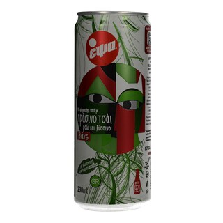 ΕΨΑ | GREEN TEA ΜΕ ΡΟΔΙ LIGHT ΚΟΥΤΙ 330 ML