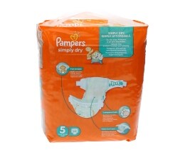 PAMPERS | SIMPLY DRY | ΠΑΝΕΣ ΜΩΡΟΥ JUNIOR 11-25KG No 5 20 ΤΕΜ