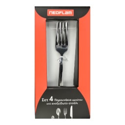 NEOFLAM | Πιρούνια Φρούτου Ανοξείδωτα Σετ 4 Τεμάχια