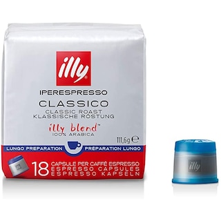 ILLY | Κάψουλες Καφέ IperEspresso Classico Lungo 18 Τεμάχια Έκπτ 0.7Ε