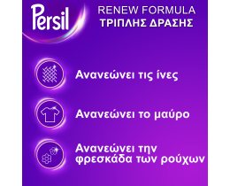 PERSIL | Yγρό Πλυντηρίου Ρούχων Renew Black για Σκούρα 56 Μεζούρες