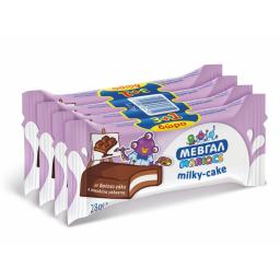 ΜΕΒΓΑΛ | Milky Cake Με Φρέσκο Γάλα & Σοκολάτα Γάλακτος 4 X 28gr (3+1 Δώρο)