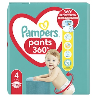PAMPERS | Πάνες Βρακάκι Μωρού Pants Νο4 30 Τεμάχια