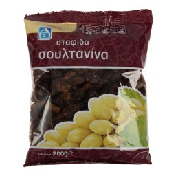 ΑΒ | ΞΗΡΑ ΦΡΟΥΤΑ ΣΤΑΦΙΔΑ ΣΟΥΛΤΑΝΙΝΑ 200 GR