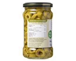 XENIA | Green Olives Slices 40% Less Salt 150g