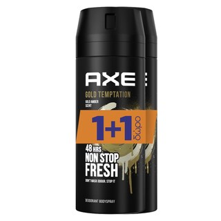 AXE | AXE DEO SPR.GOLD TEMPTAT.150ML(1+1)