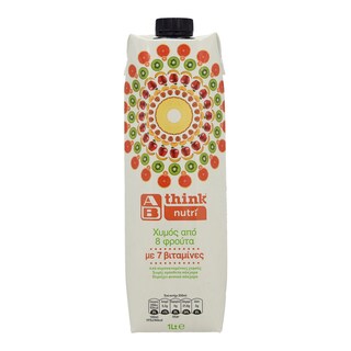 ΑΒ THINK NUTRI | Χυμός Φυσικός 8 Φρούτων 1lt