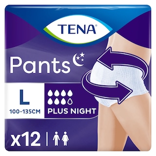 TENA | PANTS | Πάνες Ακράτειας Plus Night Pants Large 12 Τεμάχια
