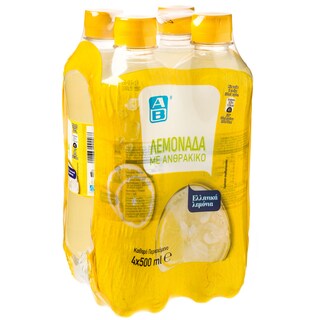 ΑΒ | Αναψυκτικό Λεμονάδα Φιάλη 4x500ml
