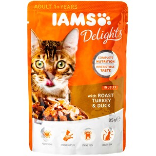 IAMS | Γατοτροφή Γαλοπούλα και Πάπια  85 gr