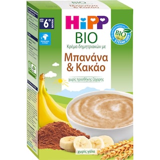 HIPP | Κρέμα Δημητριακών με Μπανάνα & Κακάο Bio 200g