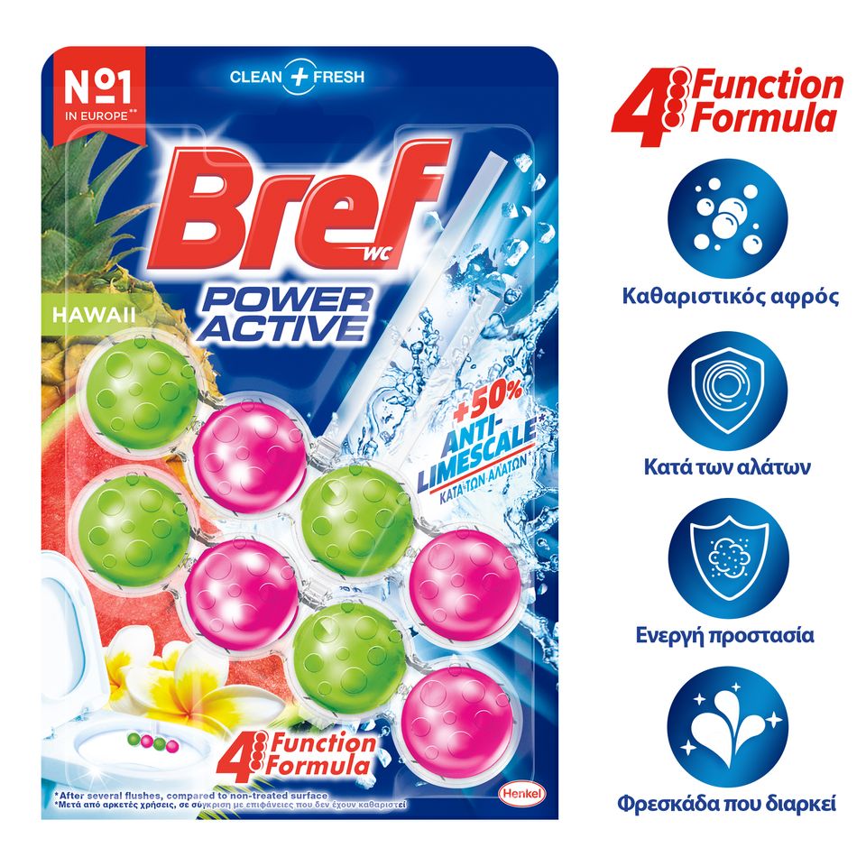BREF Μπλοκ Τουαλέτας WC Escapes Hawaii Sensation Duo