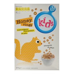 ΑΒ KIDS | Δημητριακά Honey Rings Με Μέλι 375gr
