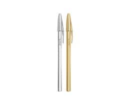 BIC | Pen Cristal Shine 1.0mm Black Blue 2 Pieces