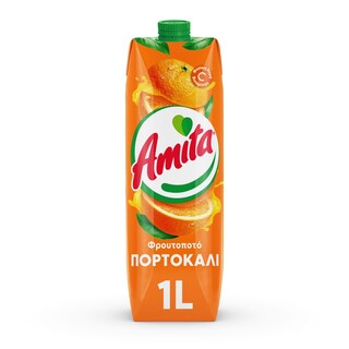 AMITA | Φρουτοποτό Πορτοκάλι 1lt